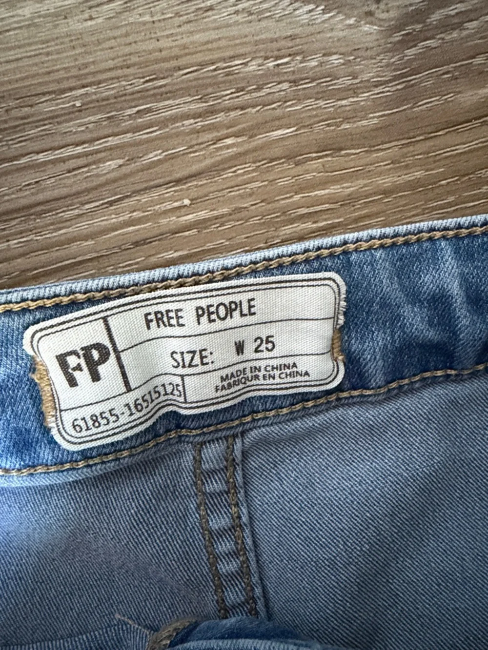Free People Just Float on Flare Light Blue High-Waist Flared Bell Jeans - Picture 3 of 9